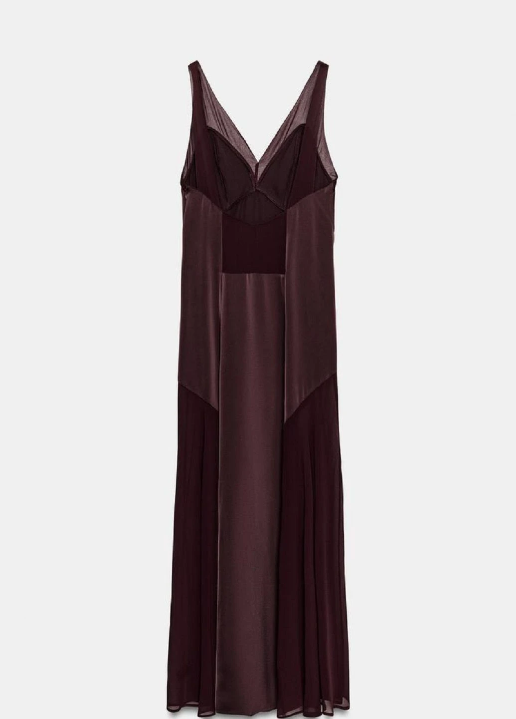 Темно-бордова сукня Zara однотонна