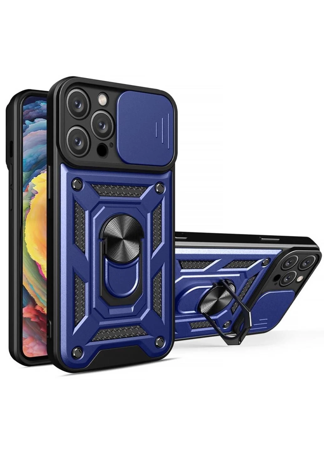 Ударопрочный чехол Camshield Serge Ring (in box) для Apple iPhone 15 Pro (6.1") Ummi (386007919)