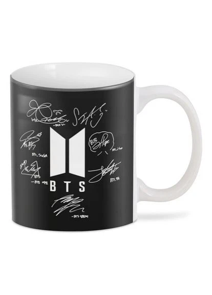Чашка з принтом Bangtan Boys BTS автографи BTS.02.08 Кружка керамічна 0,33 GeekLand (378963625)