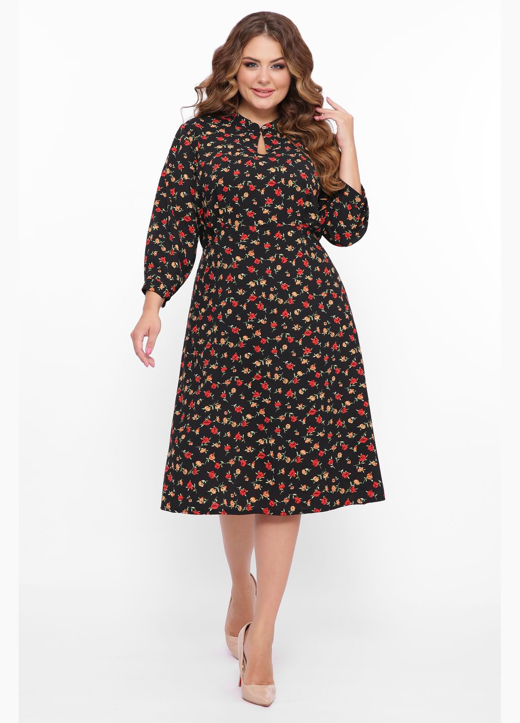 Черное откровенный платье приталенного силуэта мишон черное 58 Tatiana