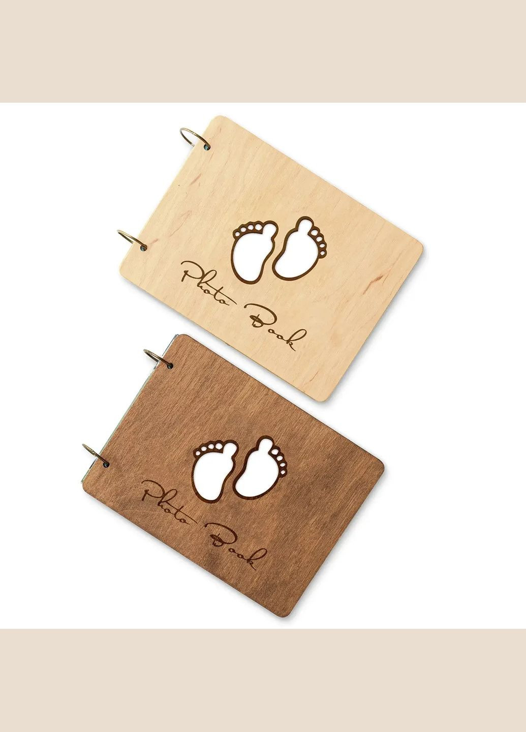 Фотокнига "Ножки" с темной деревянной обложкой | Купить фотобук для детских фото. Your Magnets (338861561)