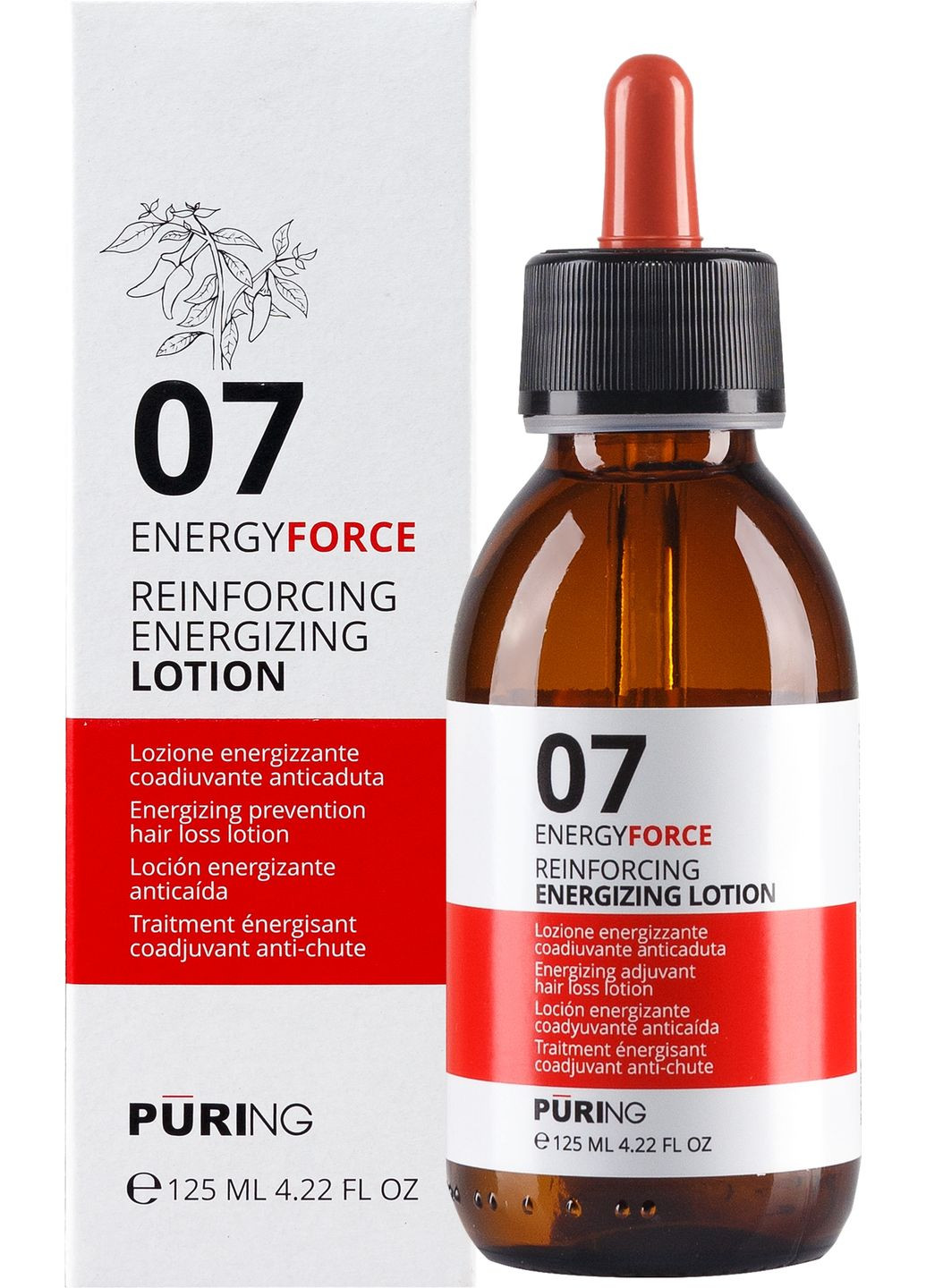 Зміцнювальний лосьйон проти випадіння волосся 07 ENERGYFORCE 125 мл Puring (334704628)