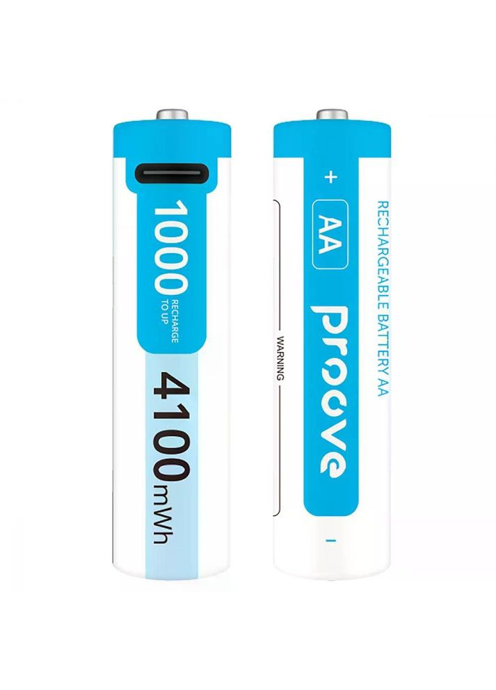 Аккумуляторные батарейки Compact Energy PRO AA Type-C 1.5V 4100mAh (2 шт) white (63021) No Brand (346515661)