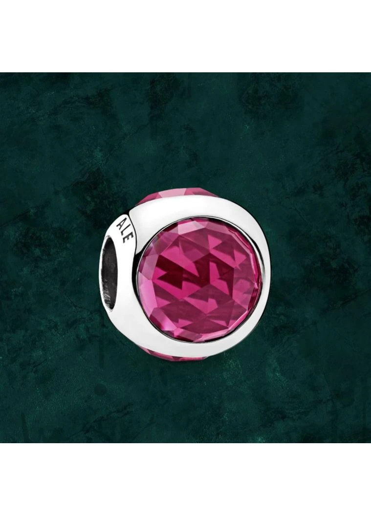 Срібна намистина "Червона сяюча краплина" Pandora (Пандора) 792095CZ-5 No Brand (376830134)