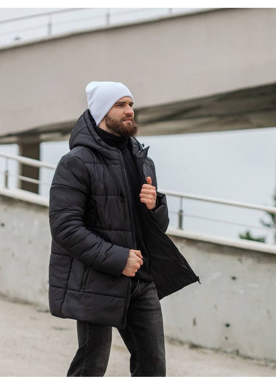 Чорна демісезонна куртка, колір чорний Fashion