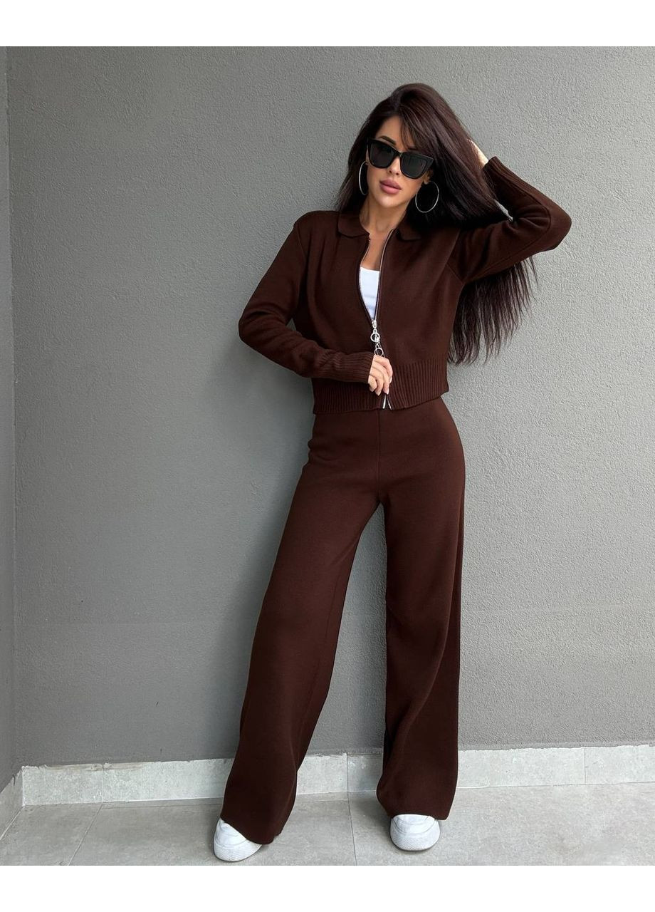 Стильный базовый костюм из плотной вязки Vakko (364653125)