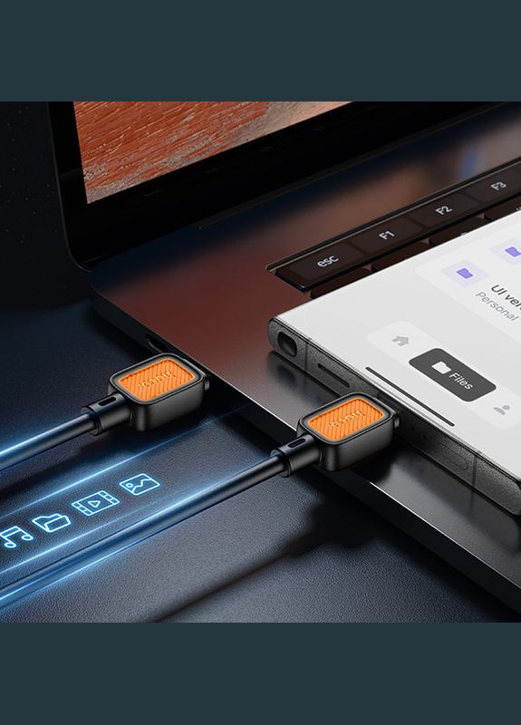 Кабель USB Type-C до USB Type-C Провід шнур юсб тайп сі на юсб тайп сі для швидкої зарядки та передачі даних Hoco (356103673)