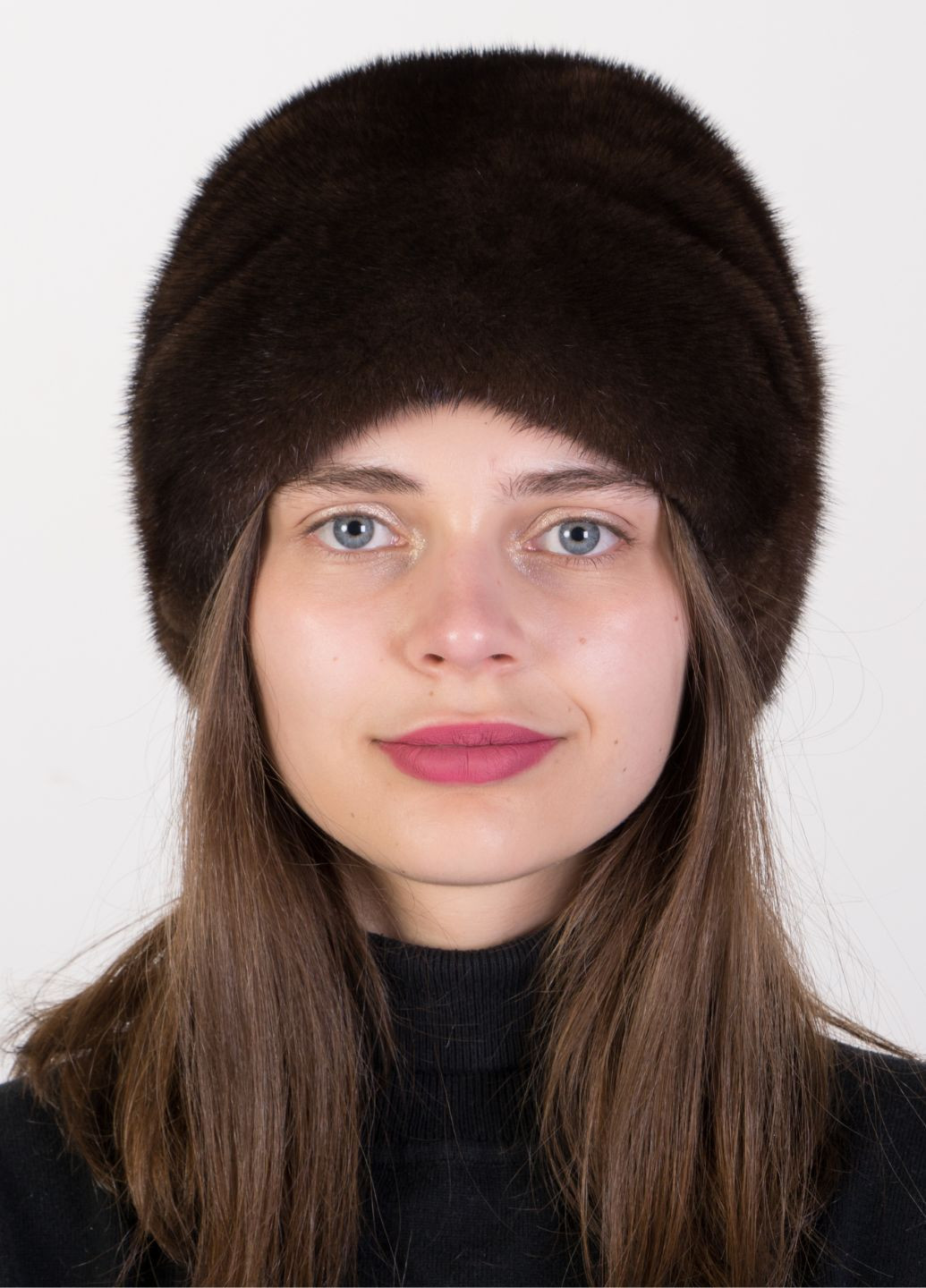 Женская норковая шапка кубанка с цветочной аппликацией Меховой Стиль Пион (297863118)