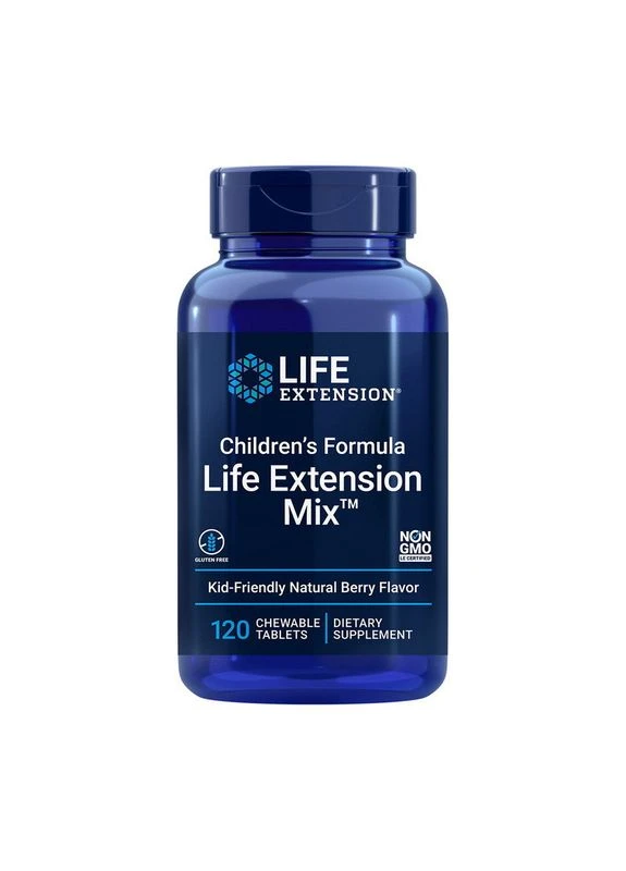 Дитяча формула Mix (120 жувальних таблеток, ягідний смак) Life Extension (395937175)
