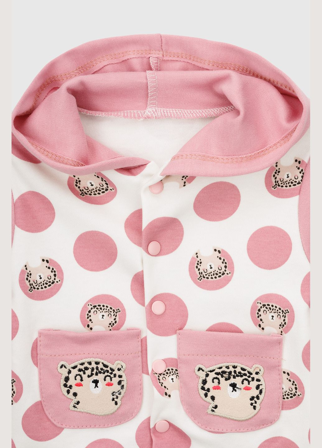 Пудровий костюм (боді+кофта+штани) Mini papi