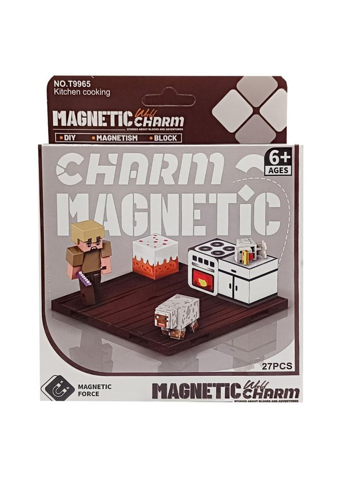 Дитячий магнітний конструктор Minecraft 9965, 27 деталей No Brand (339777632)