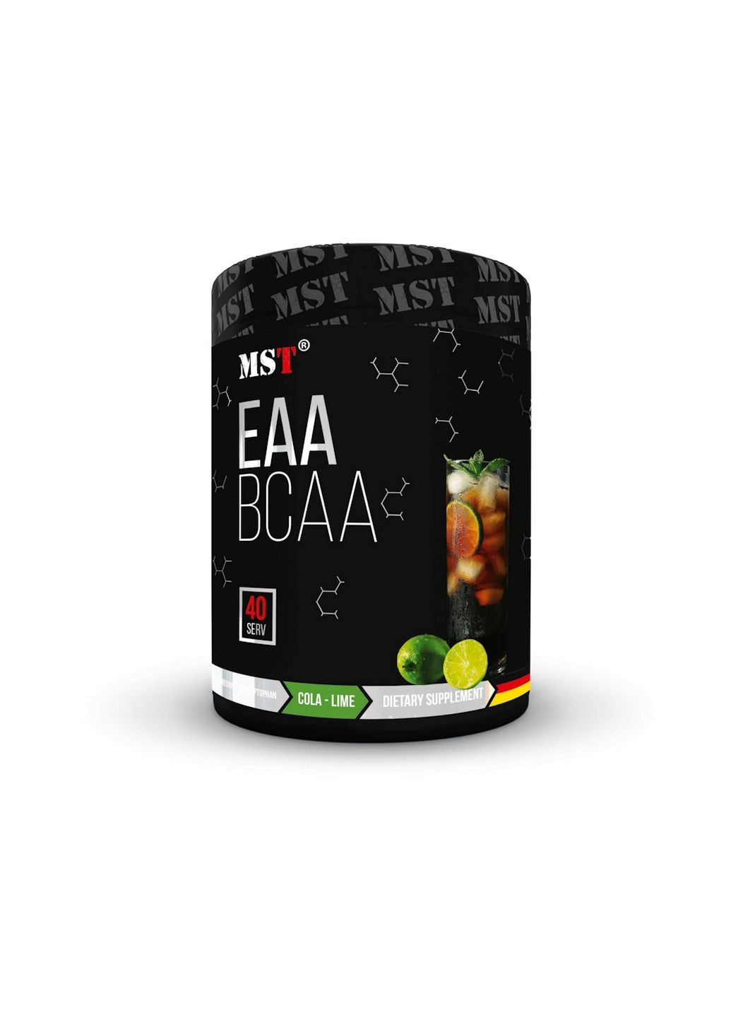Аминокислота BCAA EAA Zero, 520 грамм Кола-лимон MST (293479039)