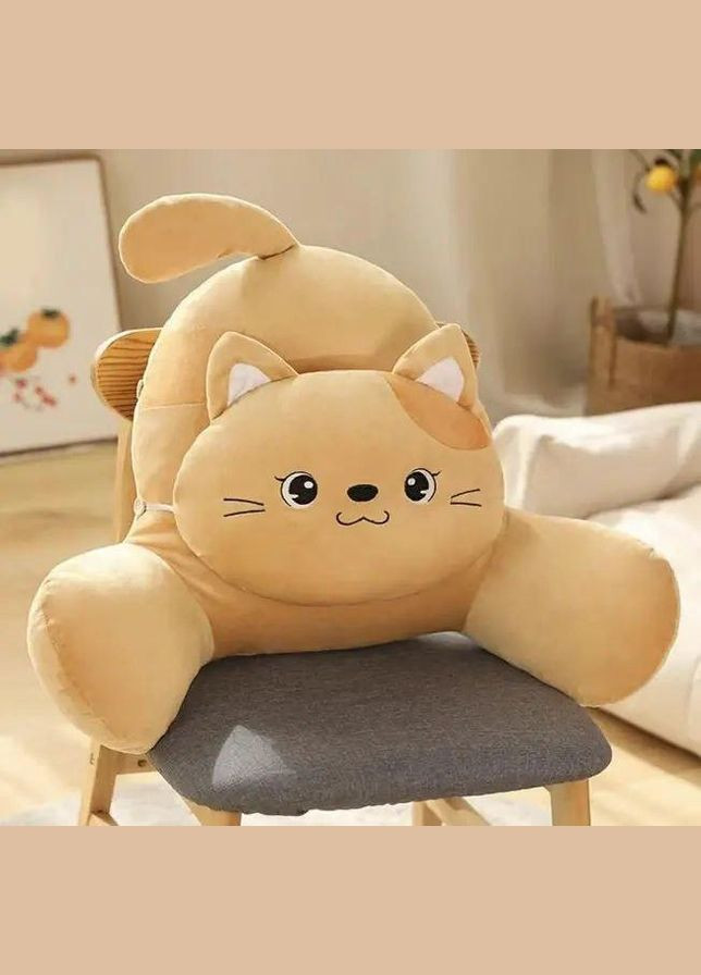 М'яка іграшкаподушка під спину, Ортопедична подушка для читання з окремою додатковою подушкою, Котик Fun Cat (303137191)