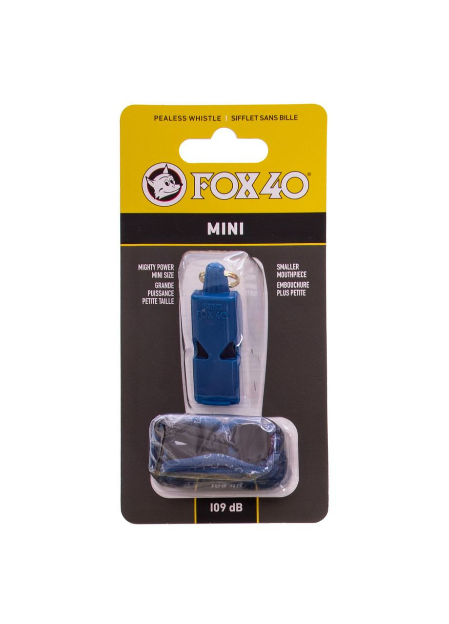 Свисток судейский пластиковый (109dB, на шнуре, Синий) () (FOX40-MINI_Синий) Fox 40 (361435342)