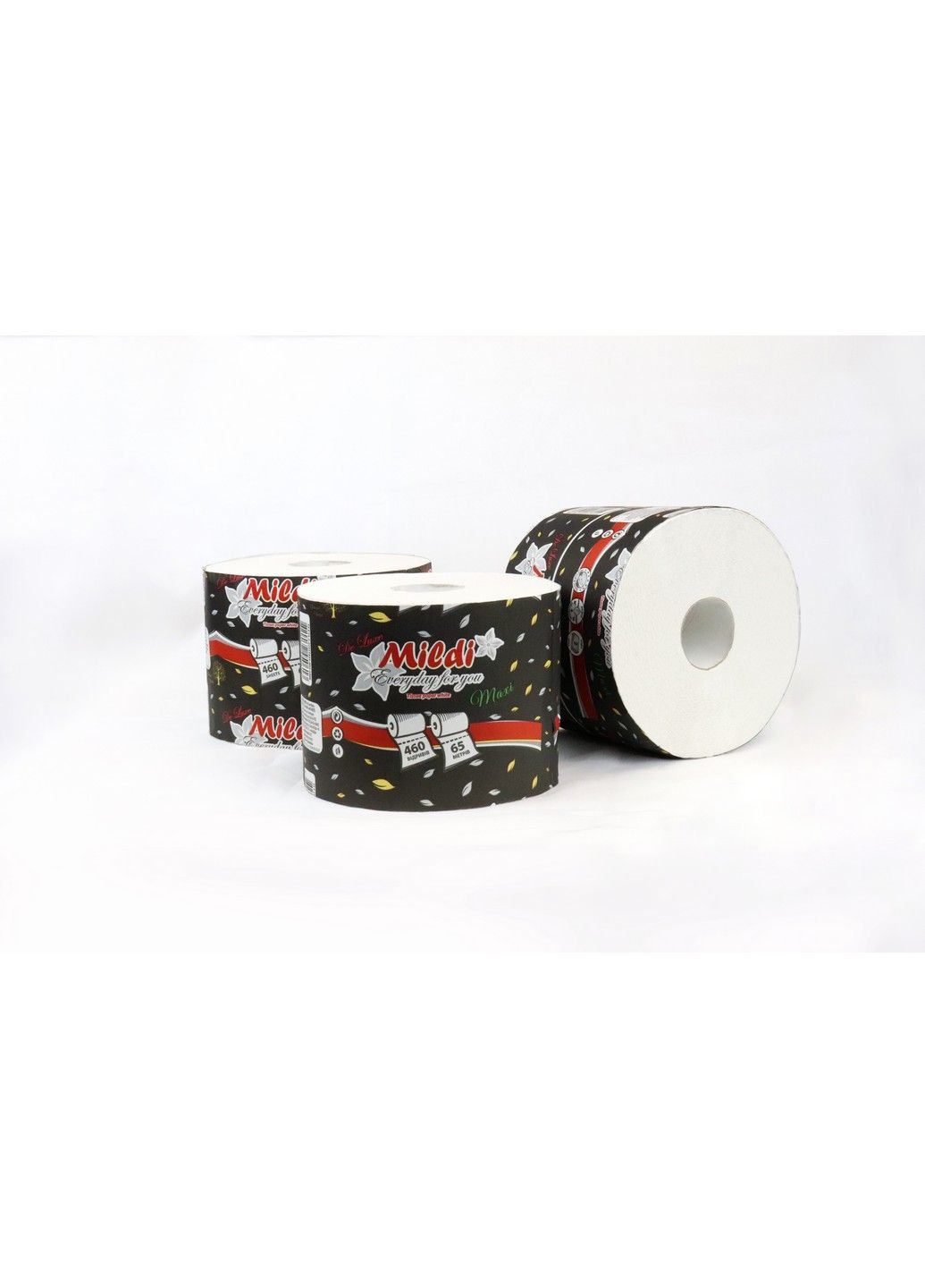 Папір туалетний De Luxe Maxi двошаровий 65 метрів 460 відривів 6 рулонів Mildi (283298258)