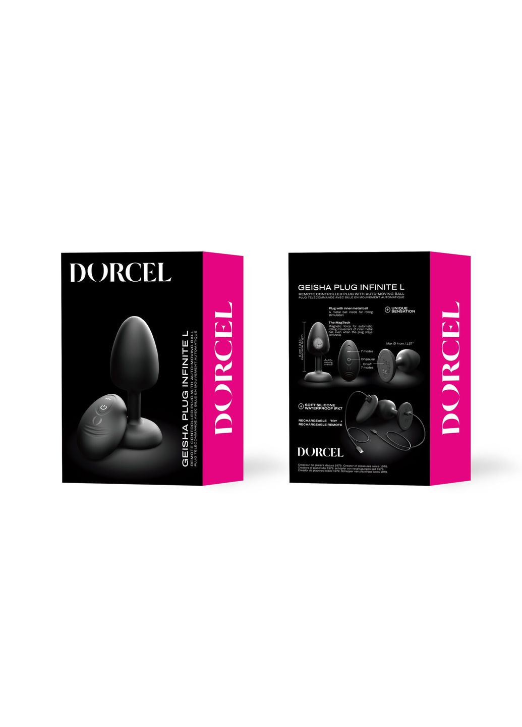 Анальна вібропробка GEISHA PLUG INFINITE L - CherryLove Dorcel (339868141)