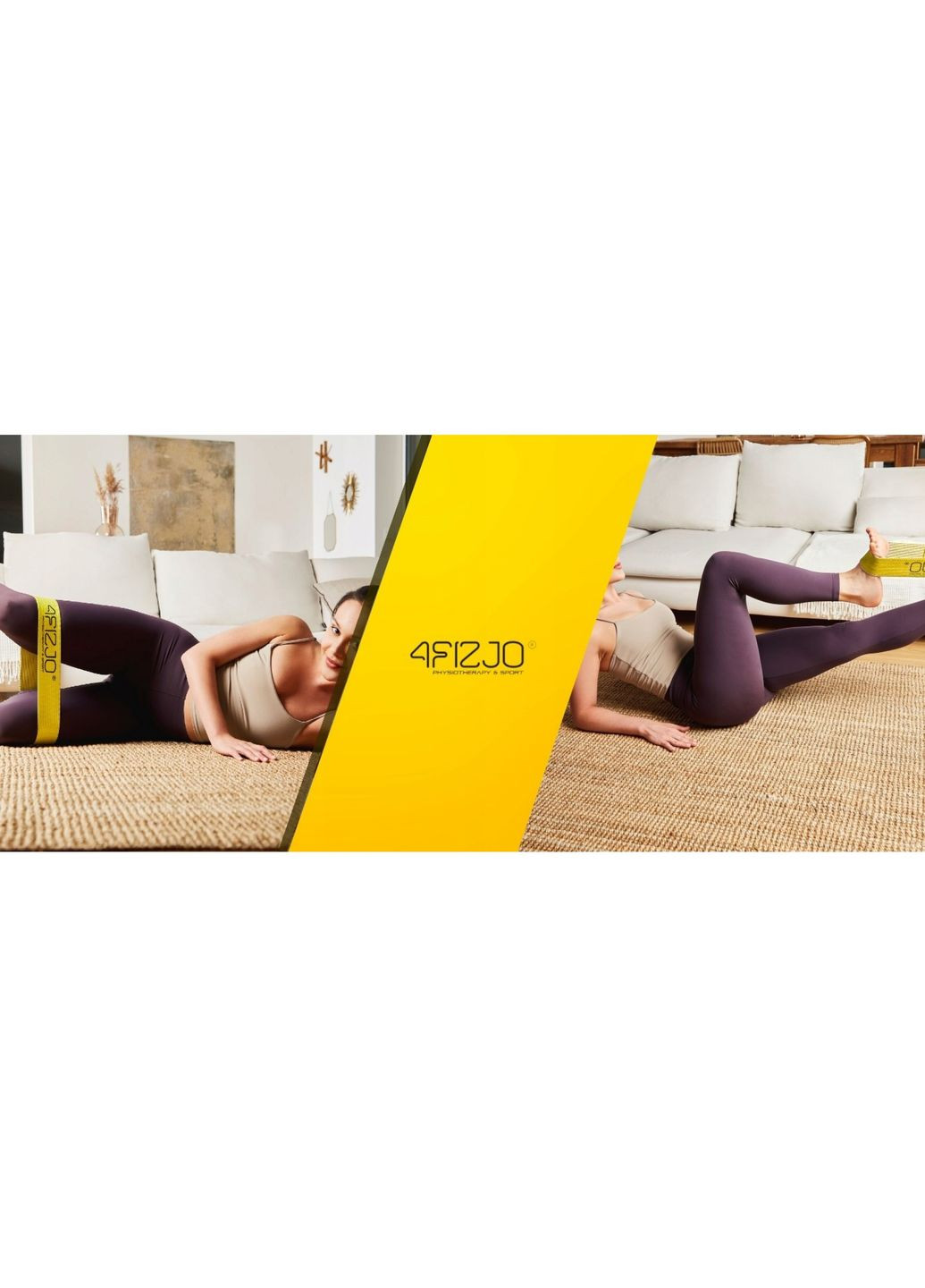 Резинка для фитнеса и спорта из ткани Flex Band 23-29 кг Yellow (P-5907739311702) 4FIZJO (301842109)