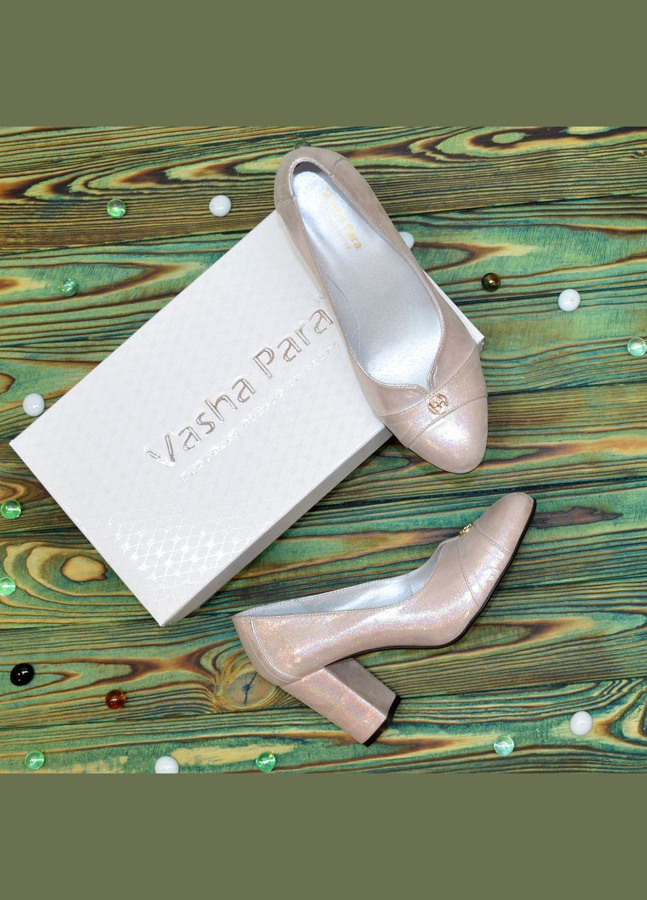 Vasha para Туфли женские кожаные на высоком каблуке,. 37 размер розовый з, украина — демисезон (303932110)