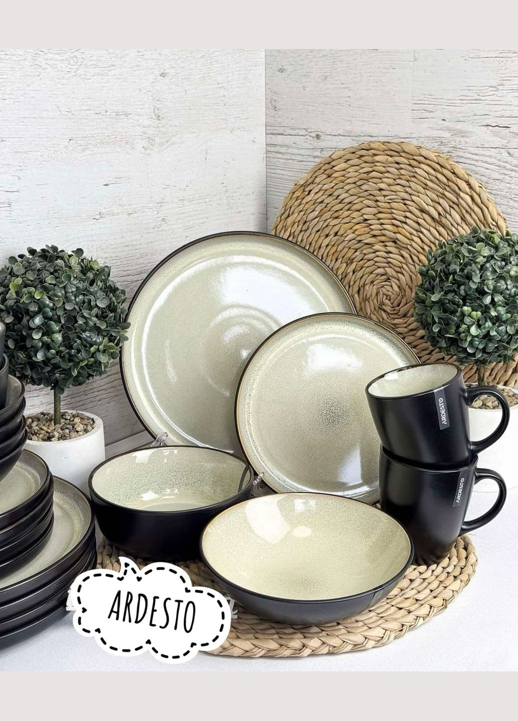 Набір посуду 12 предметів Bolzano AR0012BM Ardesto (364983256)