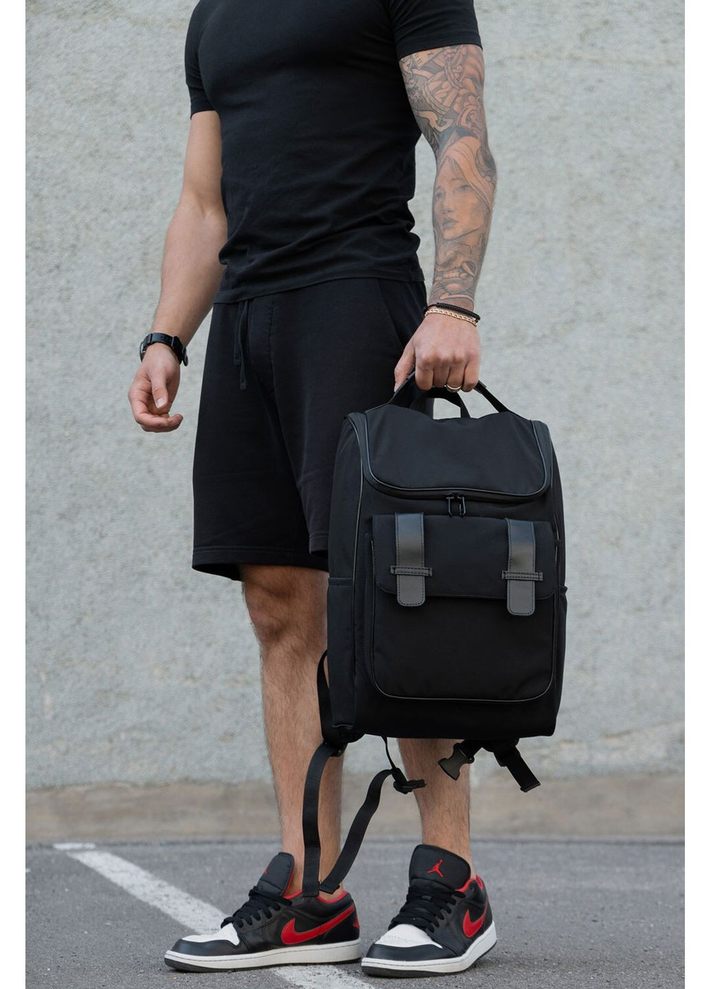 Мужской Городской Молодежный Рюкзак ELIOT Нейлон Для Ноутбука Black Without (360641717)