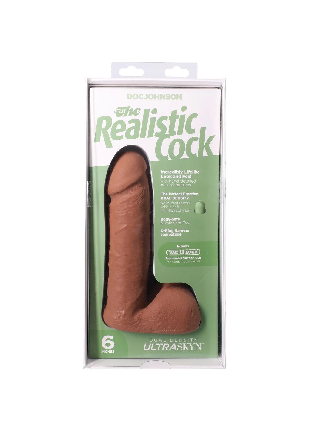 Фалоімітатор The Realistic Cock ULTRASKYN - 6 Inch with Balls Caramel Doc Johnson (400262312)