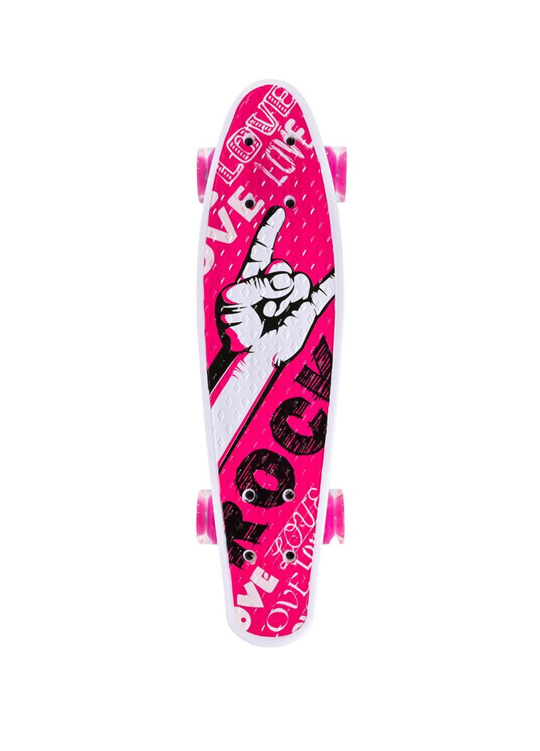 Пенни борд SC25144 56*15 см колёса PU светятся, в плёнке (6906231567364) Вид 4 No Brand (327366846)