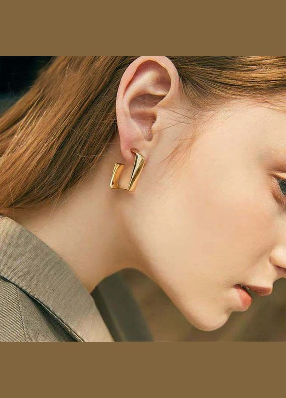 Сережки цвяшки Золотий (12-91) No Brand (314931076)