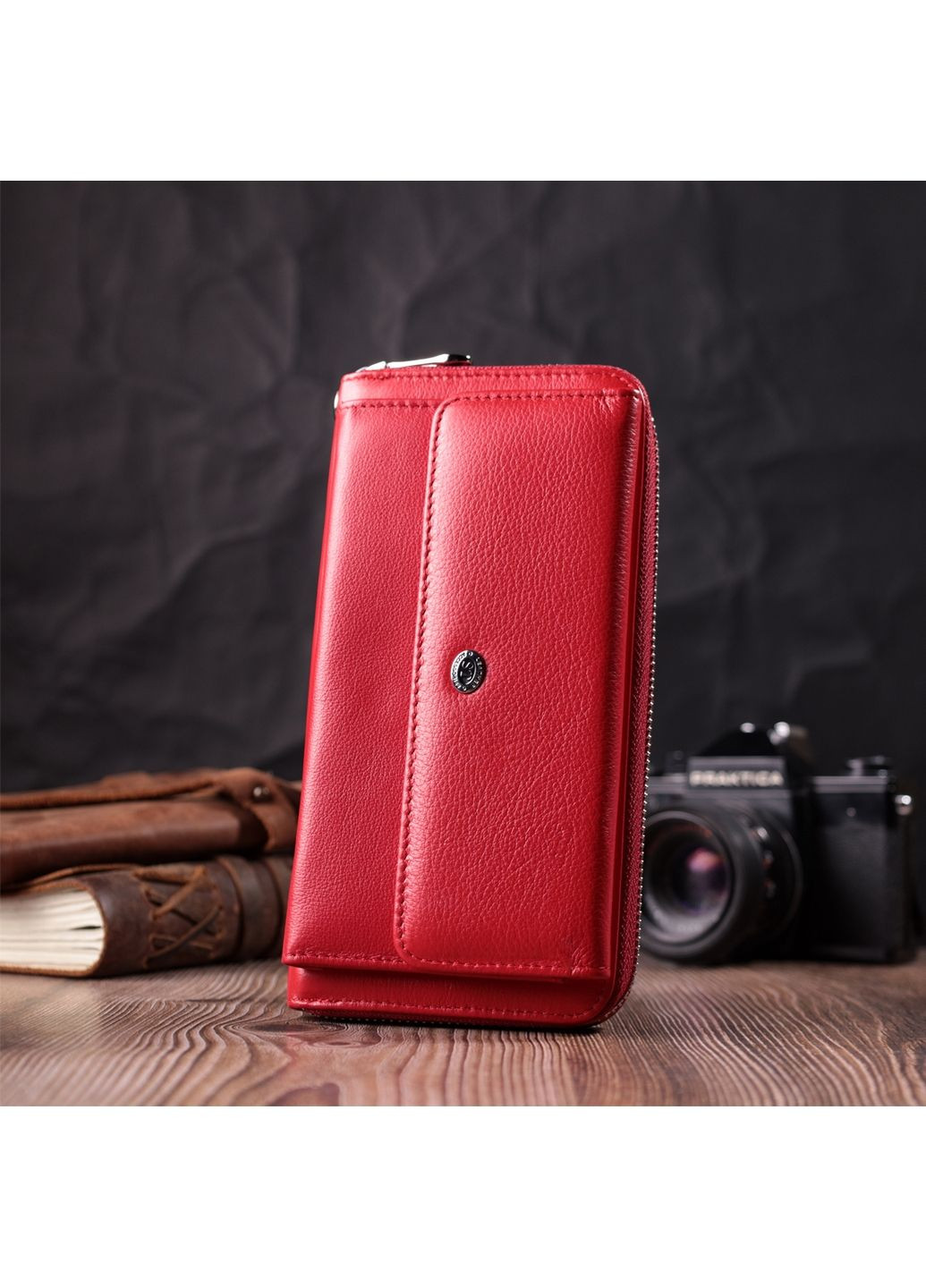 Жіночий шкіряний гаманець 20х10,5х2,5 см st leather (288048225)