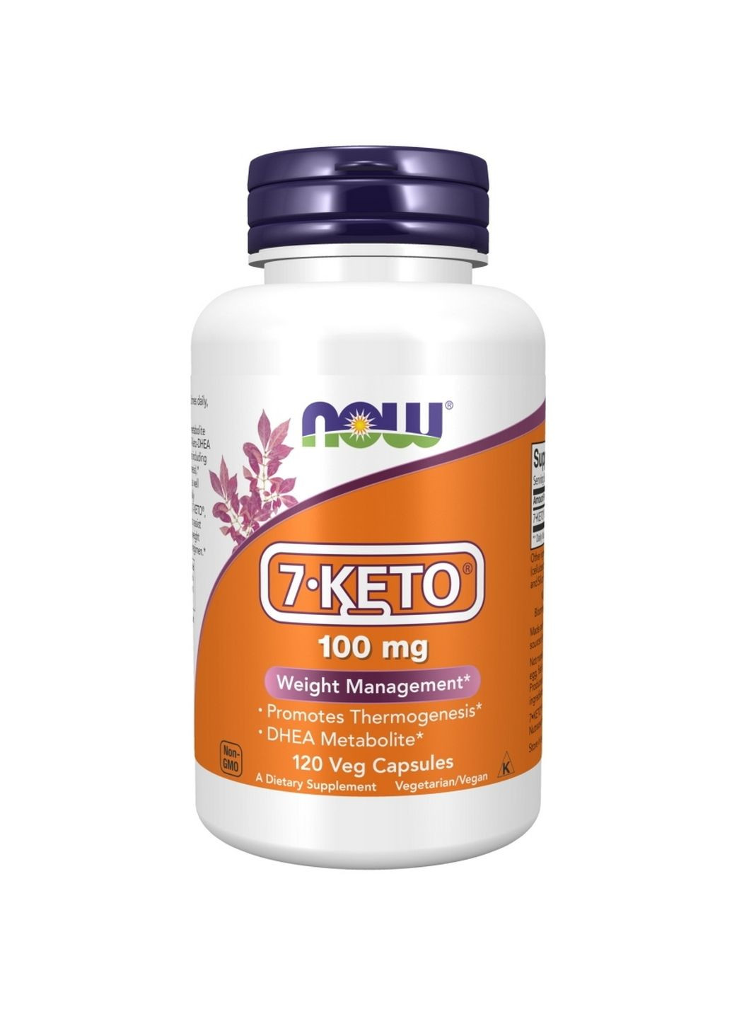 Стимулятор тестостерона 7-Keto 100 mg, 120 вегакапсул Now (293340695)