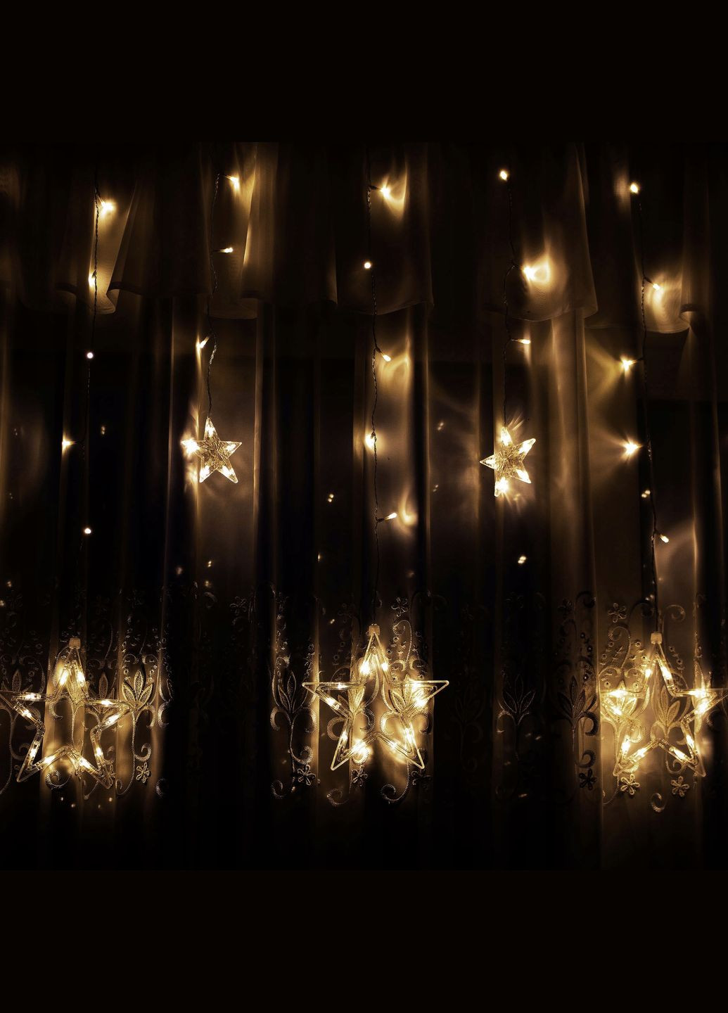 Гирлянда бахрома уличная (наружная) 2 м 92 LED CL4010 Warm White Springos (322063039)