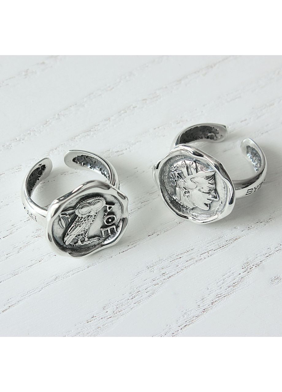 Кільце срібне античне Сова Афіни 925 16.5-18 розмір Skifska Etnika (364202987)