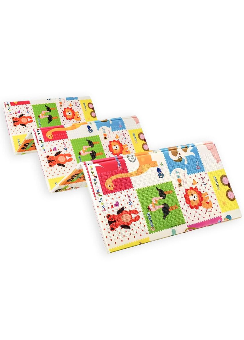 Розвиваючий термокилимок дитячий "Зростомір | Тварини зі словами" 180х200х0.8см (266) SW-00000893 No Brand (328578905)