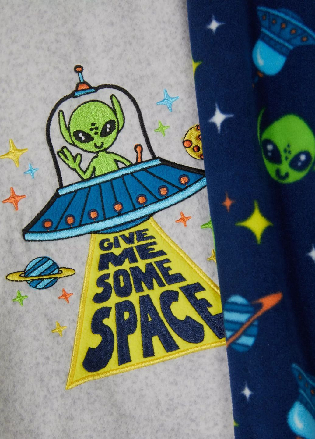 Комбінована зимня флісова піжама для хлопчика реглан + брюки Primark