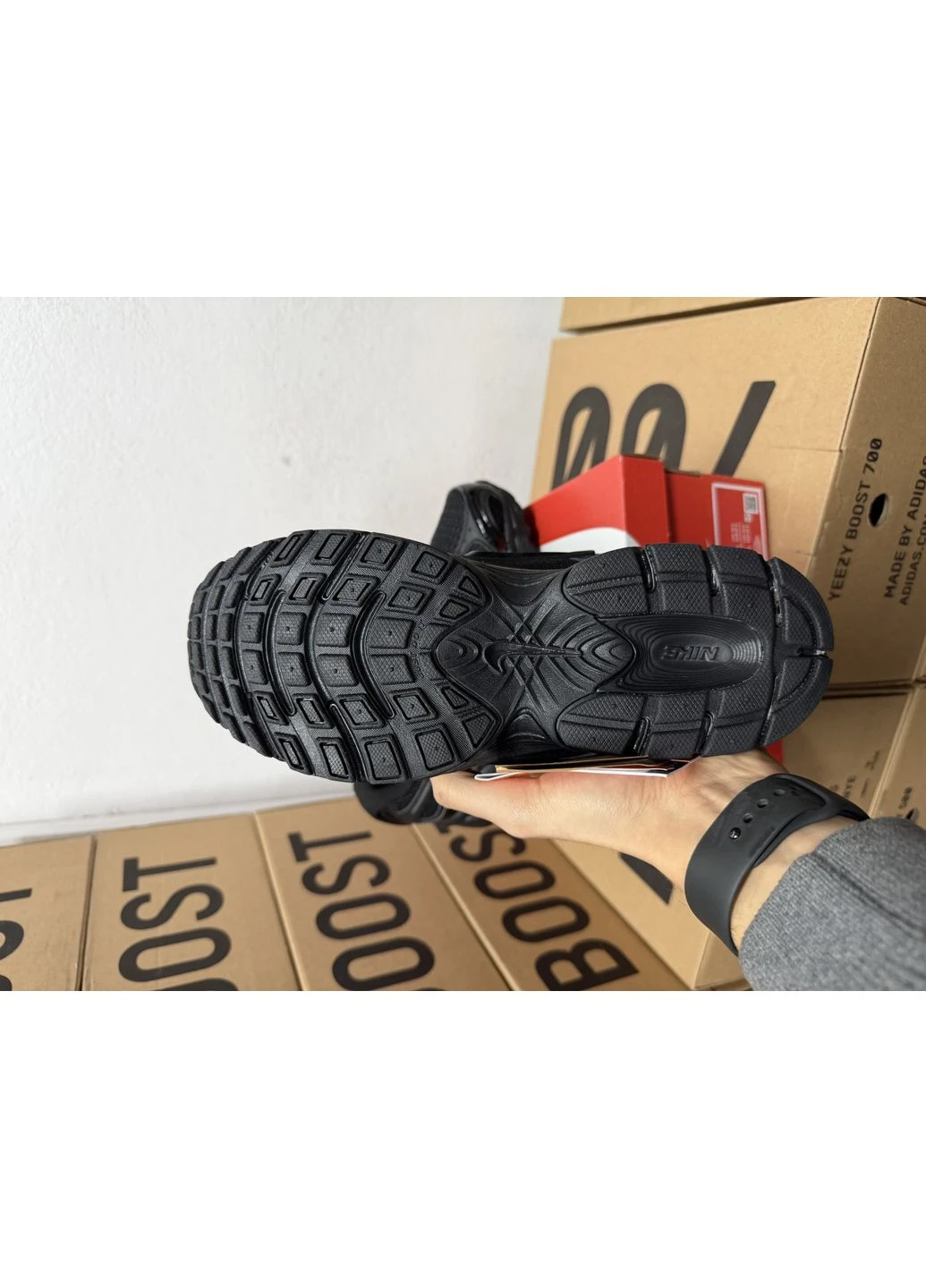 Черные летние кроссовки nike v5 rnr black найк в5 No Brand