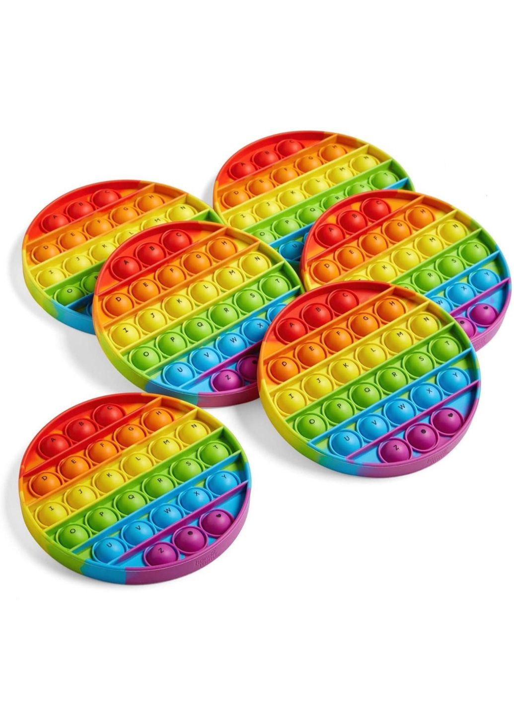 Іграшка-фіджет Англійський алфавіт (6 штук) попіт, Alphabet Sensory Bubble Poppers, Pop Fidget Toys for Kids hand2mind (342374328)