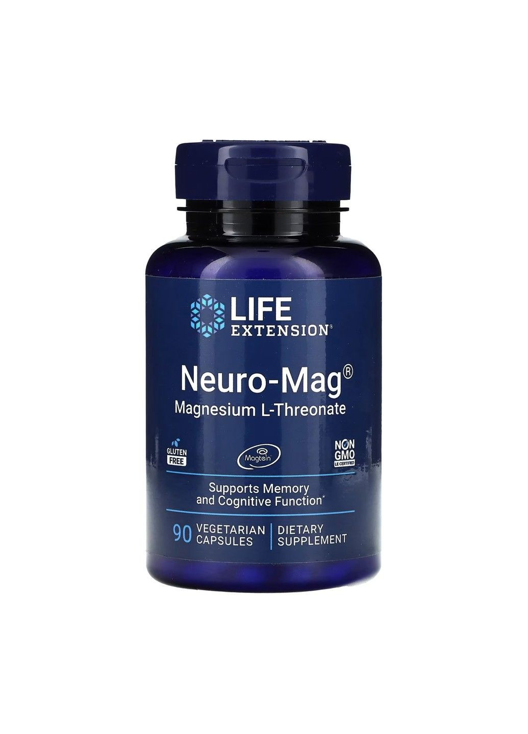 Магний Л-Треонат Neuro-Mag® Magnesium L-Threonate - 90 вег.капсул Life Extension (285790092)