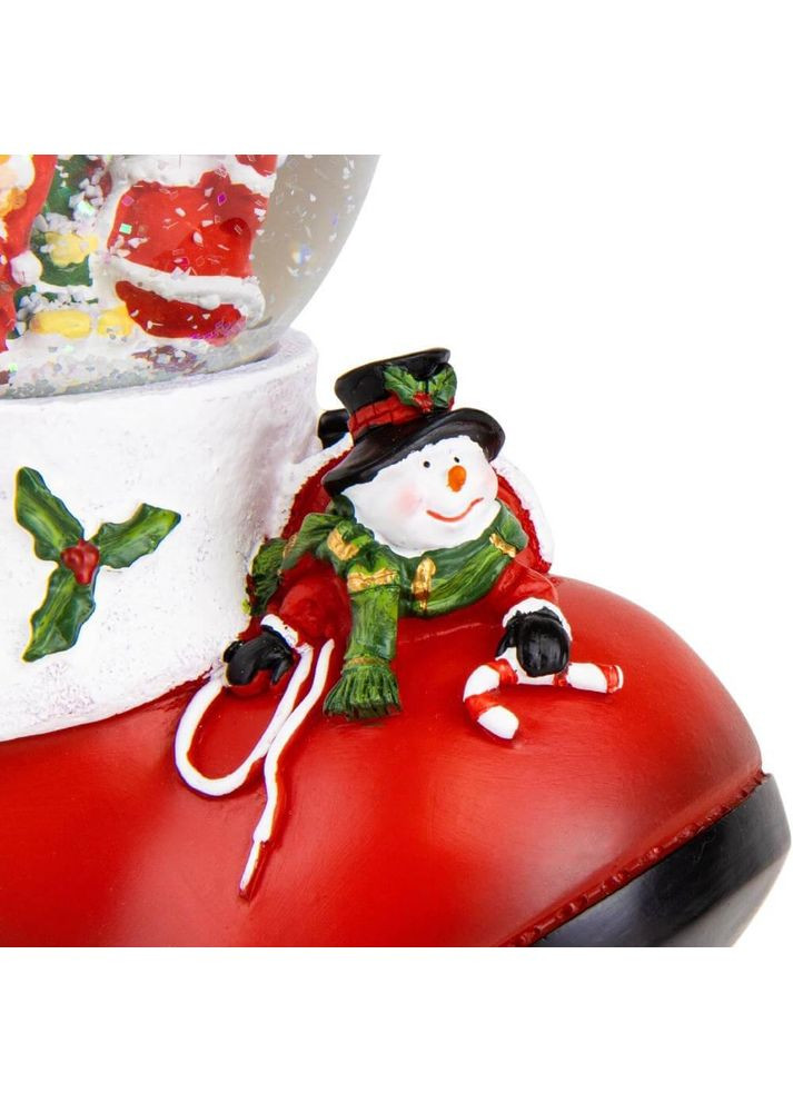 Шар новогодний снежный Праздничный башмак 17 см ELISEY (366214968)