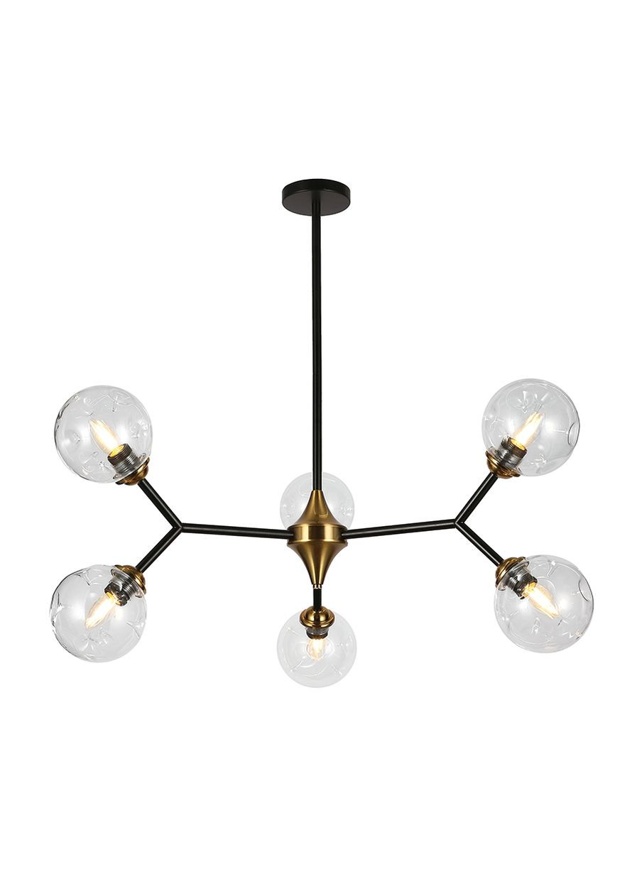 Люстра 7520030-6 BK+CL (LVS3714) Levistella (370247939)