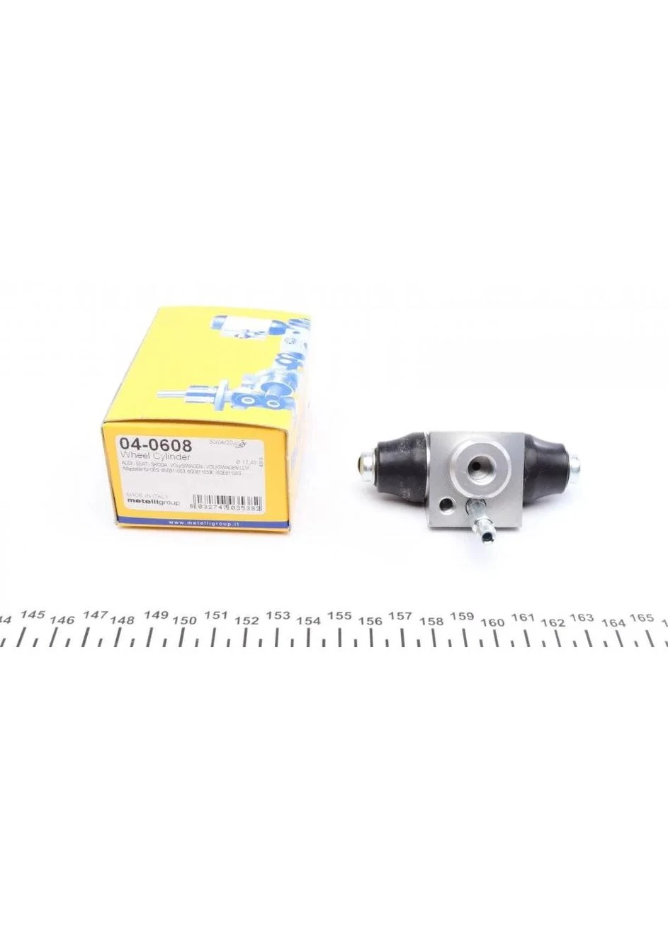 Цилиндр тормозной (задний) Audi 80/100/VW Golf 74-98/Polo 75-12/Seat Ibiza 93-09/Skoda Citigo 11 04-0608 RU63 Metelli (366180543)