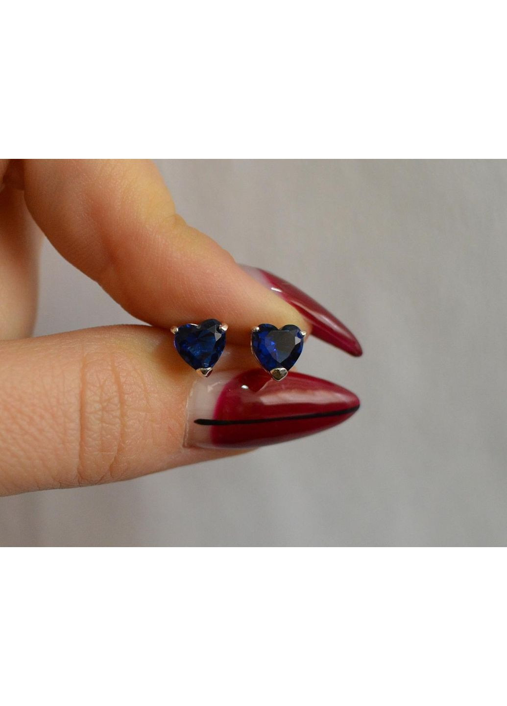 Срібні гвоздики з силіконовою застібкою Silver Style (367112271)