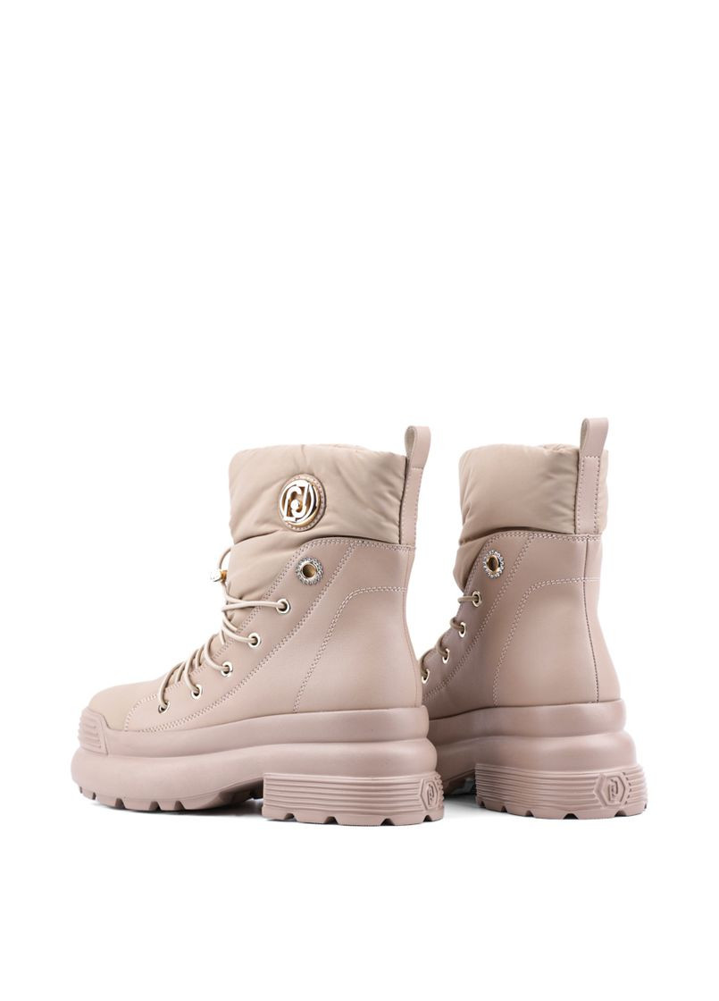 Зимние женские ботинки sf3119 tx349 s1644 бежевая кожа Liu Jo