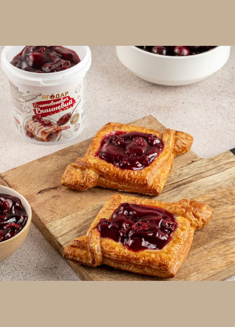 Набір начинок з ягід: Полуниця, Вишня, Малина, 3 шт, 1,5кг YAGODAR (309003934)