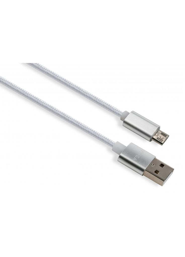 Дата кабеля (m448169) Vinga USB 2.0 AM to Micro 5P 1m LED silver (367072470)
