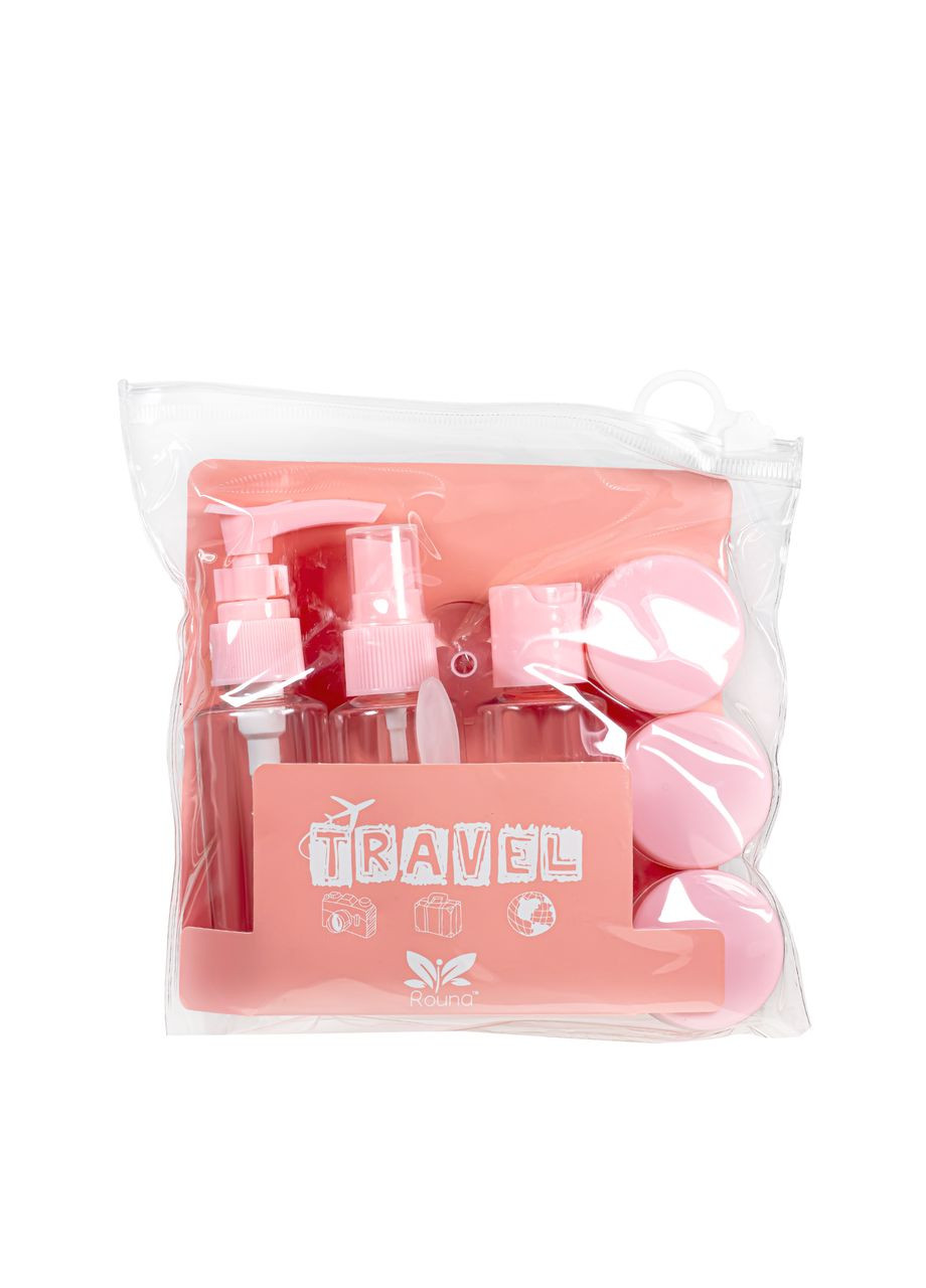 Дорожный набор флаконов для косметики и парфюмерии, 8 предметов. No Brand (306456004)