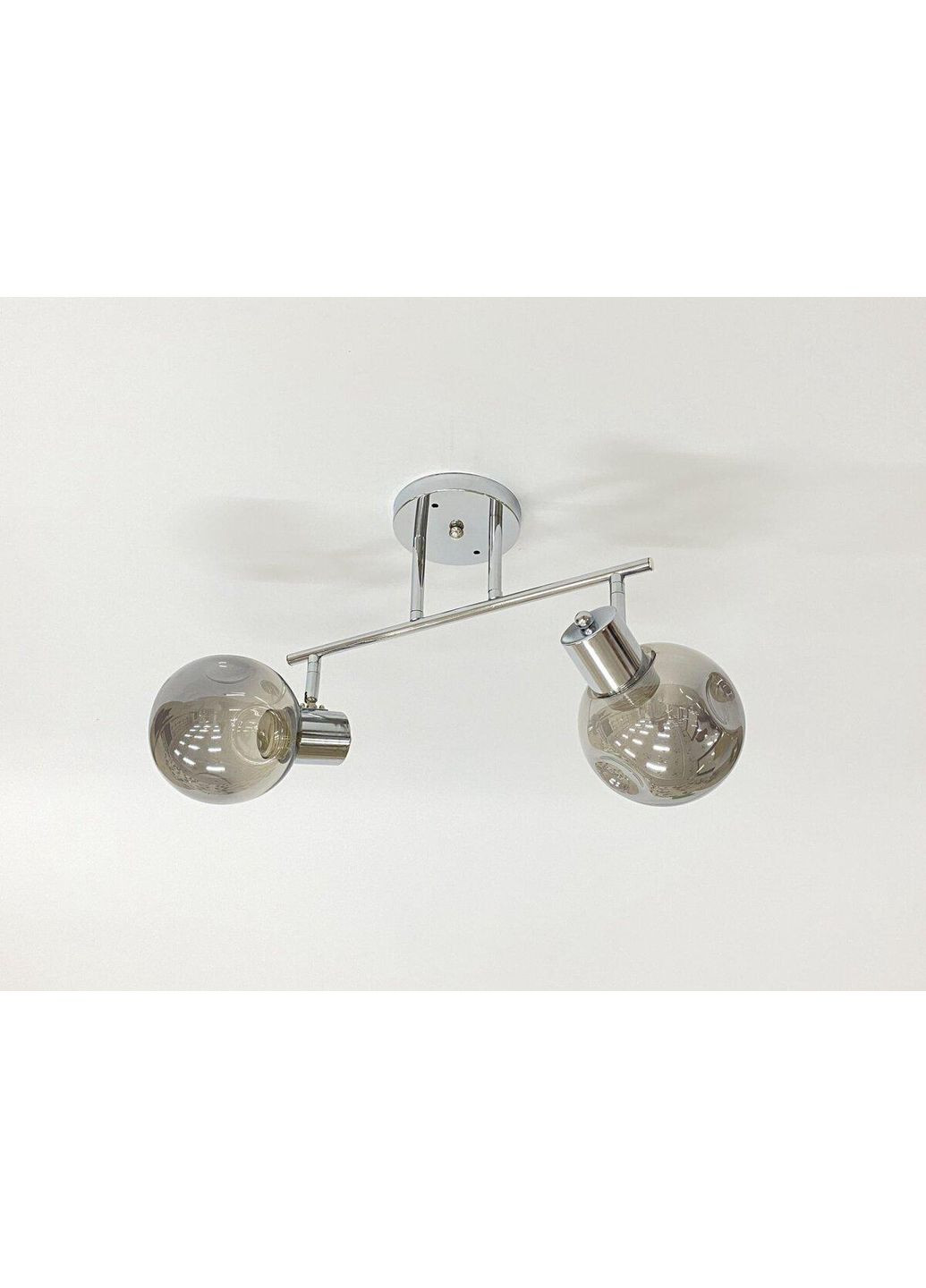 Стельова люстра на 2 плафони 91180B/2 хром Sirius (365877986)