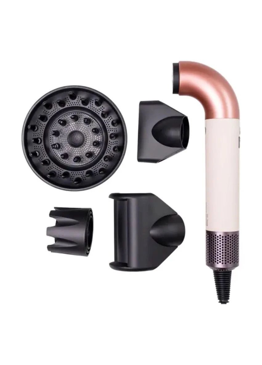 Фен стайлер Super Hairdryer мультистайлер 1600 Вт прибор для волос с холодным горячим воздухом 4 насадки Розовый HP-3P Energy MAX (401996588)
