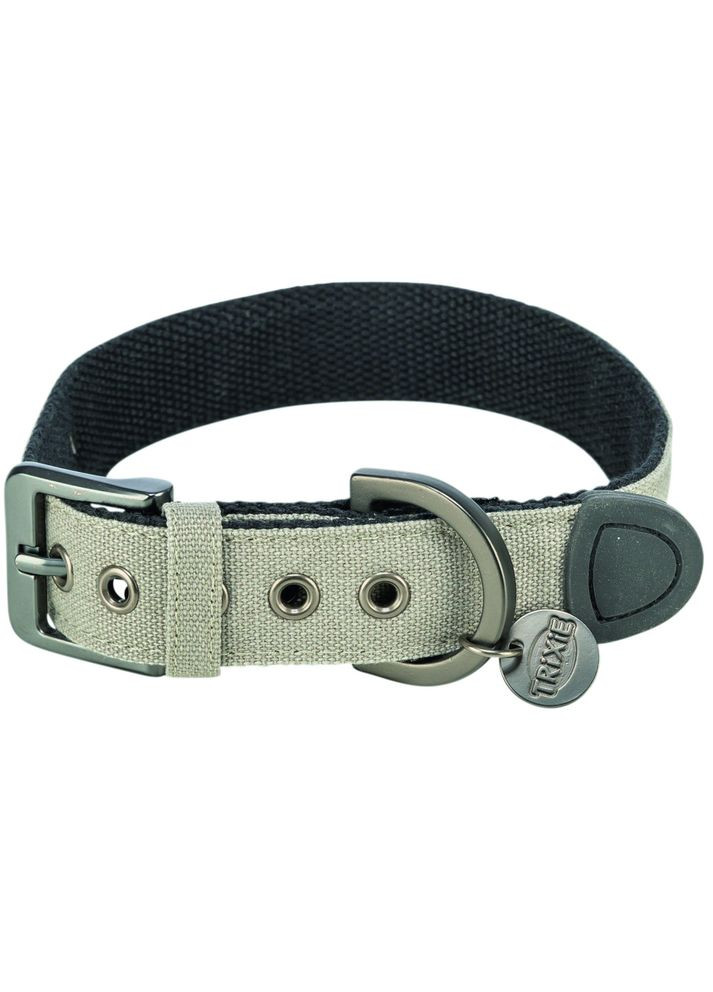 Нашийник для собак CityStyle L 45–52 см 30 мм екстраширока бавовна світло-сірий Trixie (328925015)
