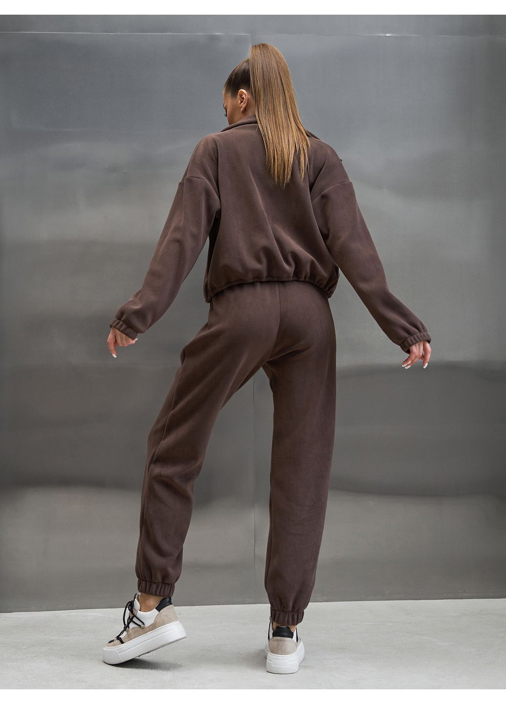 Теплий костюм з короткою толстовкою ISSA PLUS (370296403)