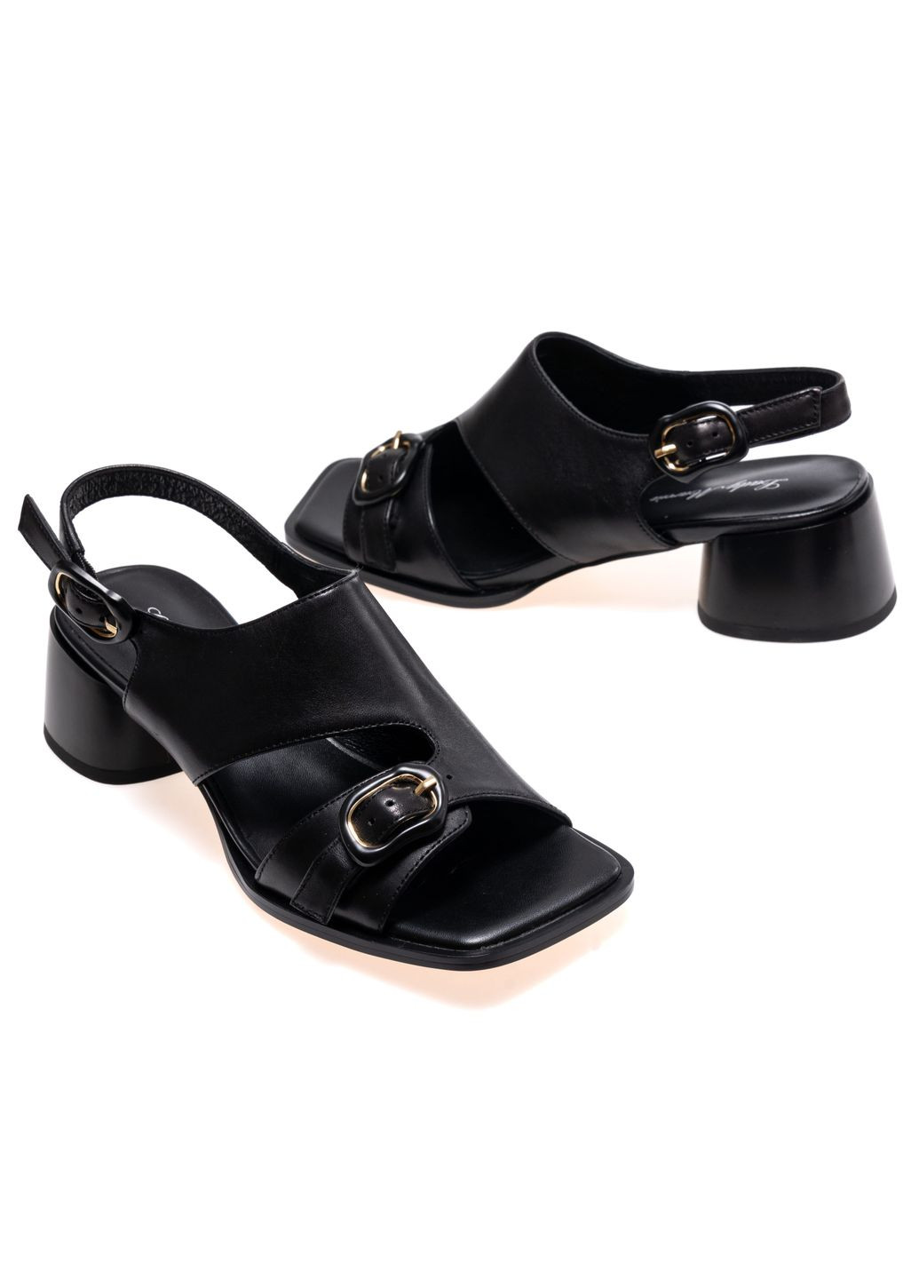 Комбинированные босоножки 01651 черные 36 Lady Marcia с ремешком