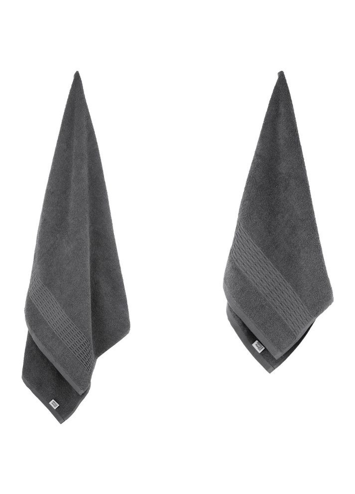 Набір рушників Lotus 2 шт графіт (ART2357MC) Ardesto сірий